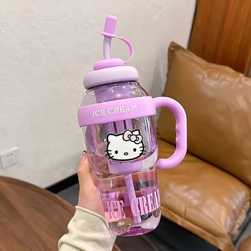 for ppsu water bottle with straw bpa free portable shatterproof large capacity drinkware suitable for camping home and school cute water bottle sports water bottle shatterproof large capacity