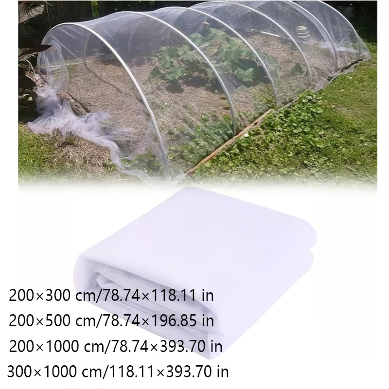 E-shop Gartenschutznetz 40 Maschen – Gemüsebeet-Vogel- Insektenschutznetz, atmungsaktive Pflanzenabdeckung. Geeignet für Gemüse, Blumen Gewächshäuser –