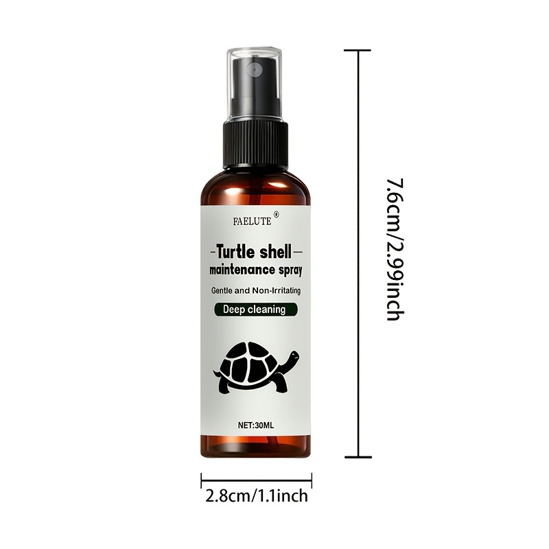 FAELUTE Tortoise Shell Care Spray, Nutrient-Rich Shell Polishing & Protection Spray for Reptiles, Prevents Cracking & Discoloration, Hydrates & Restores Shine, Safe for All Turtle & Tortoise Species, Easy-to-Use Quick-Dry Formula