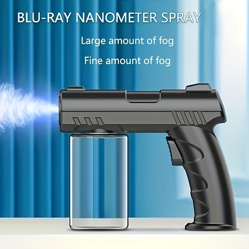 portable disinfectant sprayer with multiple settings featuring an ergonomic handle made from lightweight abs plastic a nozzle that rotates 360 and an adjustable mist mode ideal for use in   bathrooms cars restaurants Product details 5