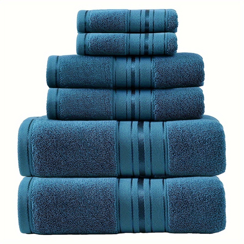 

6-piece High-end J Hotel Bath Towel Set, 2 Square Towels, 2 Towels, 2 Bath Towels, Soft And Skin-friendly With Strong Water Absorption, Suitable For Use In Bathrooms, Hotels, And Spa