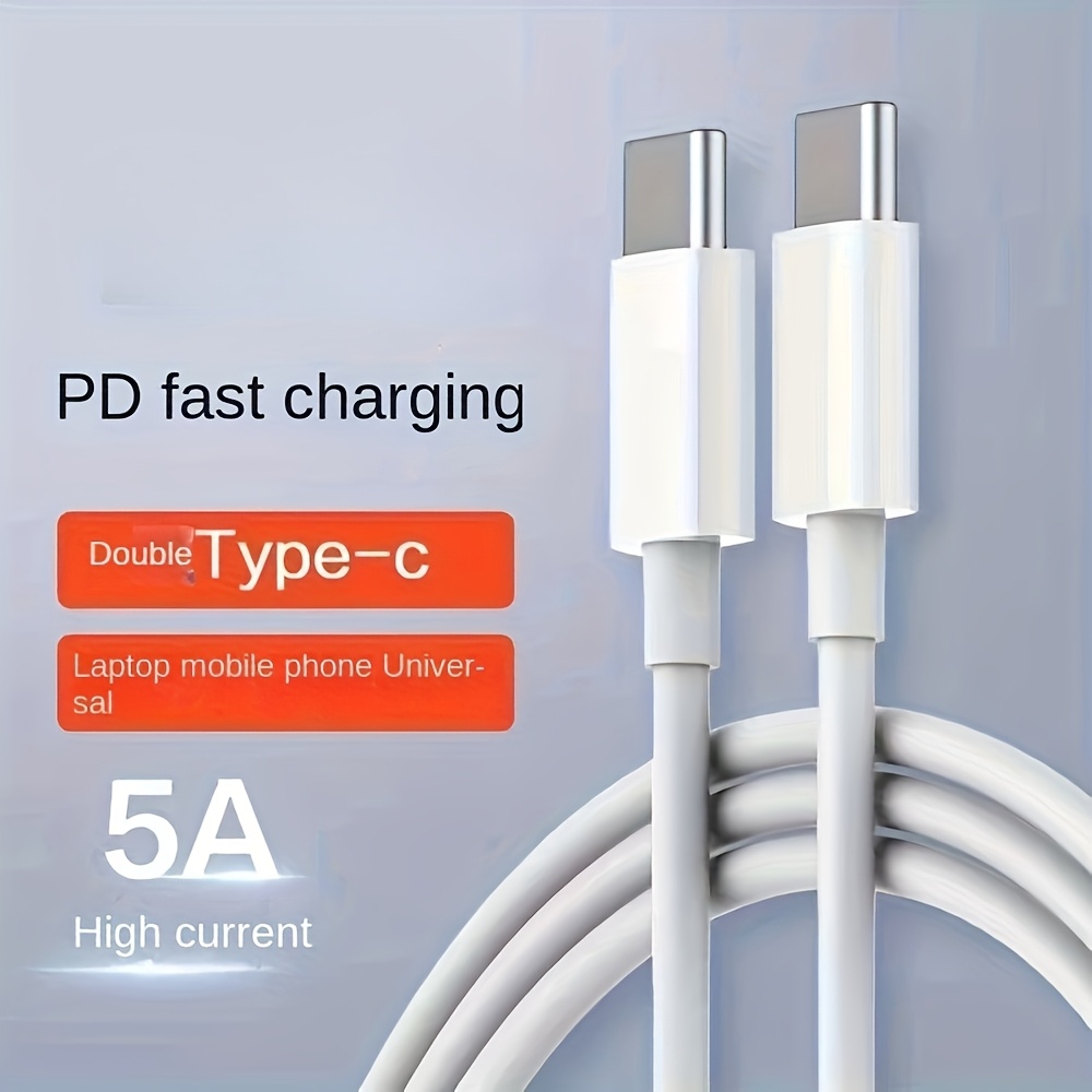 usb type c cable double headed pd charge line suitable for huawei xiaomi samsung mobile phones dual port tpye c public to public for   macbook