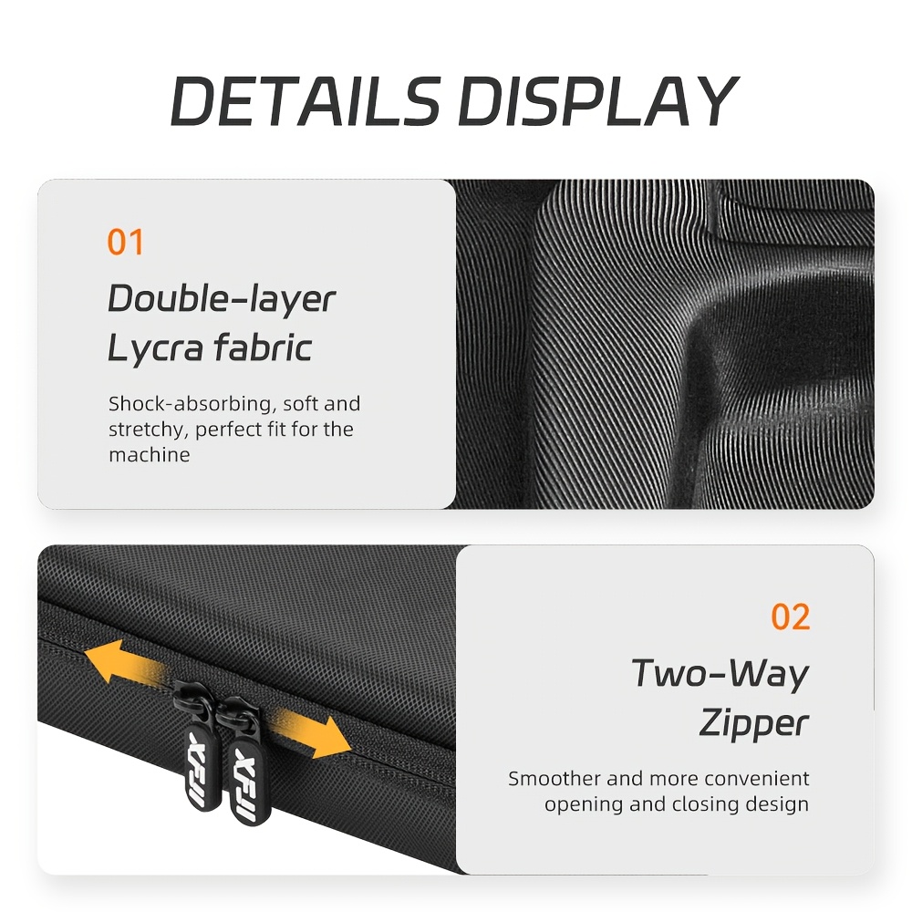 suitable for     pro 4 camera accessories portable bag travel case charger battery base selfie stick storage handbag Product details 8