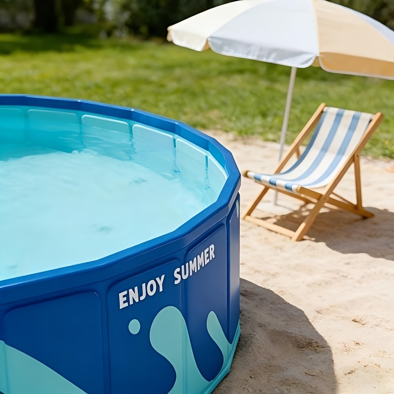 Inflatable-Free PVC Circular Wooden Pool