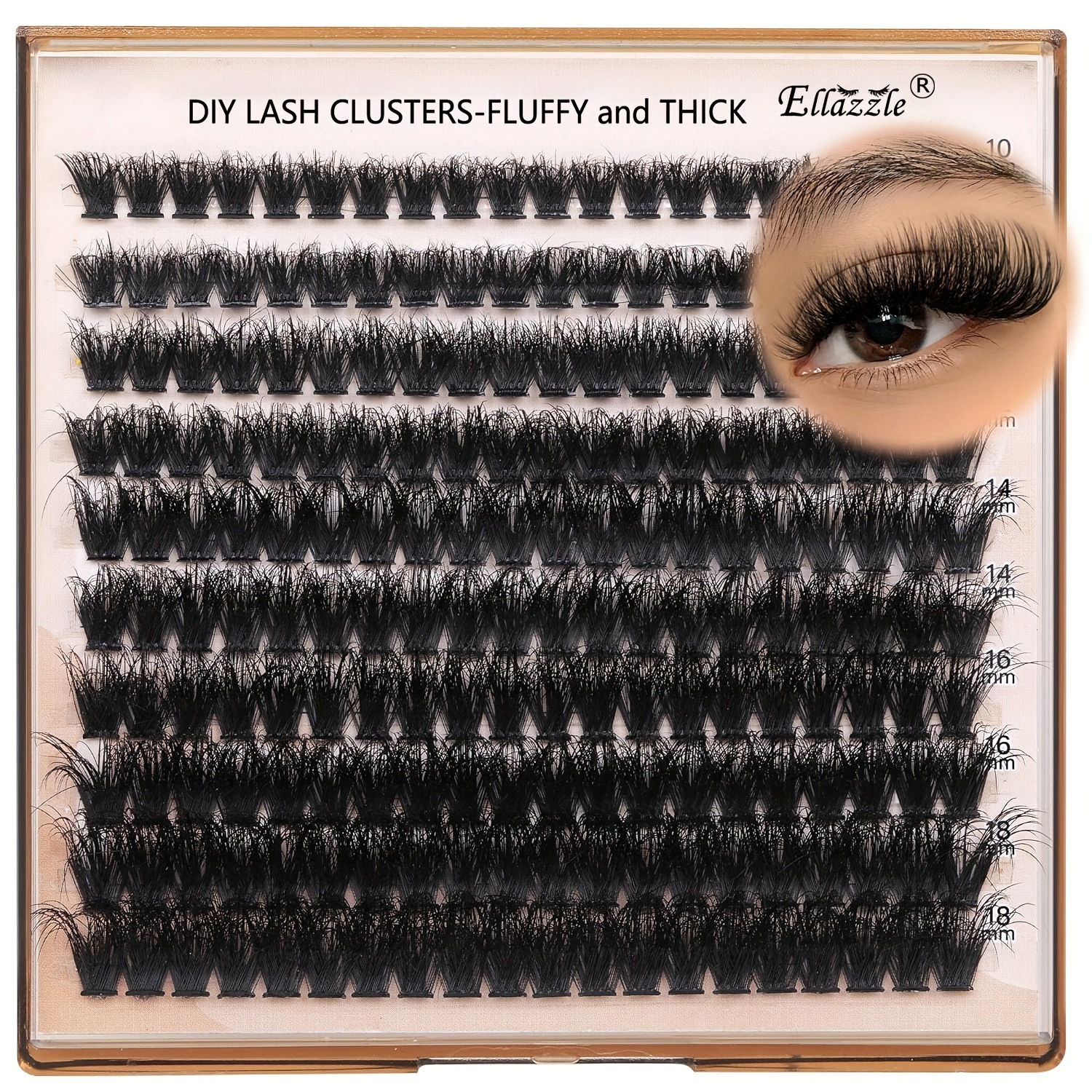 Fluffy Clusters Diy Eyelash Extension 10-18mix D Lash Clusters 100d Wispy Individual Eyelash Extensions Clusters Lashes Diy Fluffy Lash For Beginners