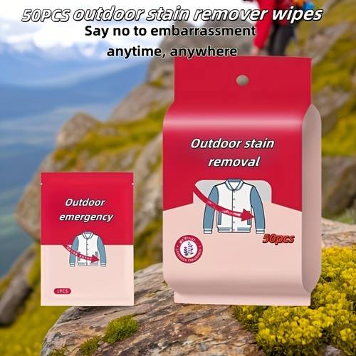 50 100 individually wrapped outdoor clothing stain removing wet wipes removing stains to a cleaning wipes for hiking and travel stain removing wipes