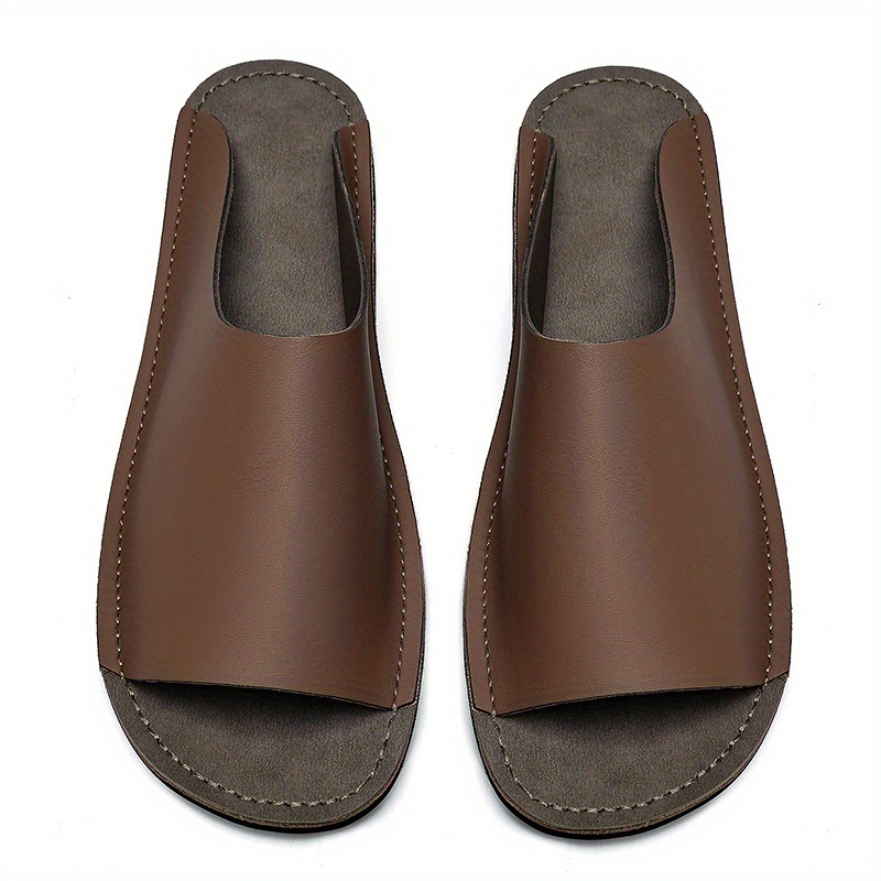 mens summer slide sandals comfortable soft sole breathable open toe   black   cover with eva outsole casual low   for outdoor and casual attire summer sandals Product details 8