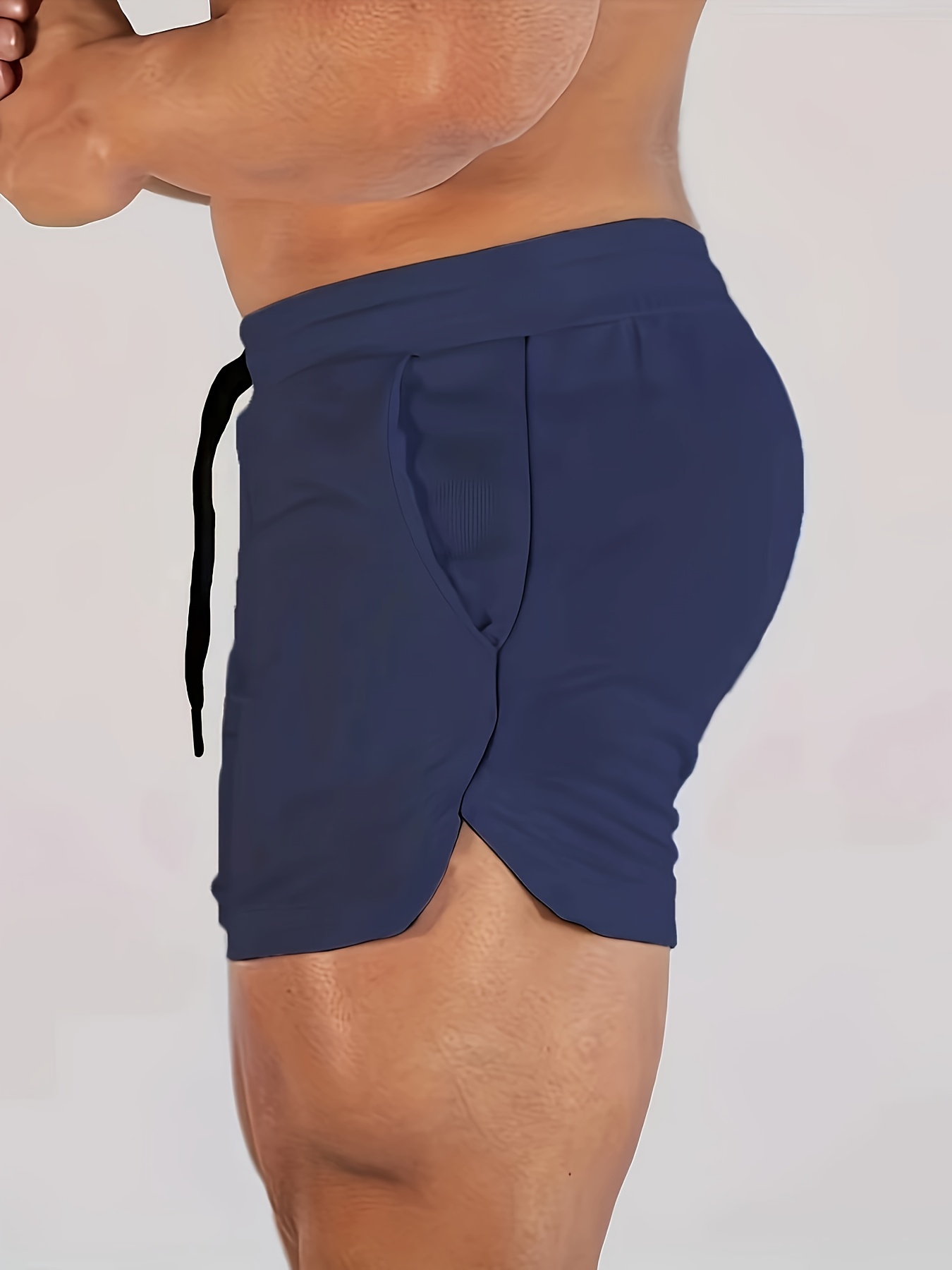 Men'S Slim Fit Athletic Shorts with Bull Head Print - Breathable Mesh, Stretch Polyester Fabric for Running, Gym, and Outdoor Activities, Casual Summer Shorts|Slim Fit Shorts|Wireframe Design