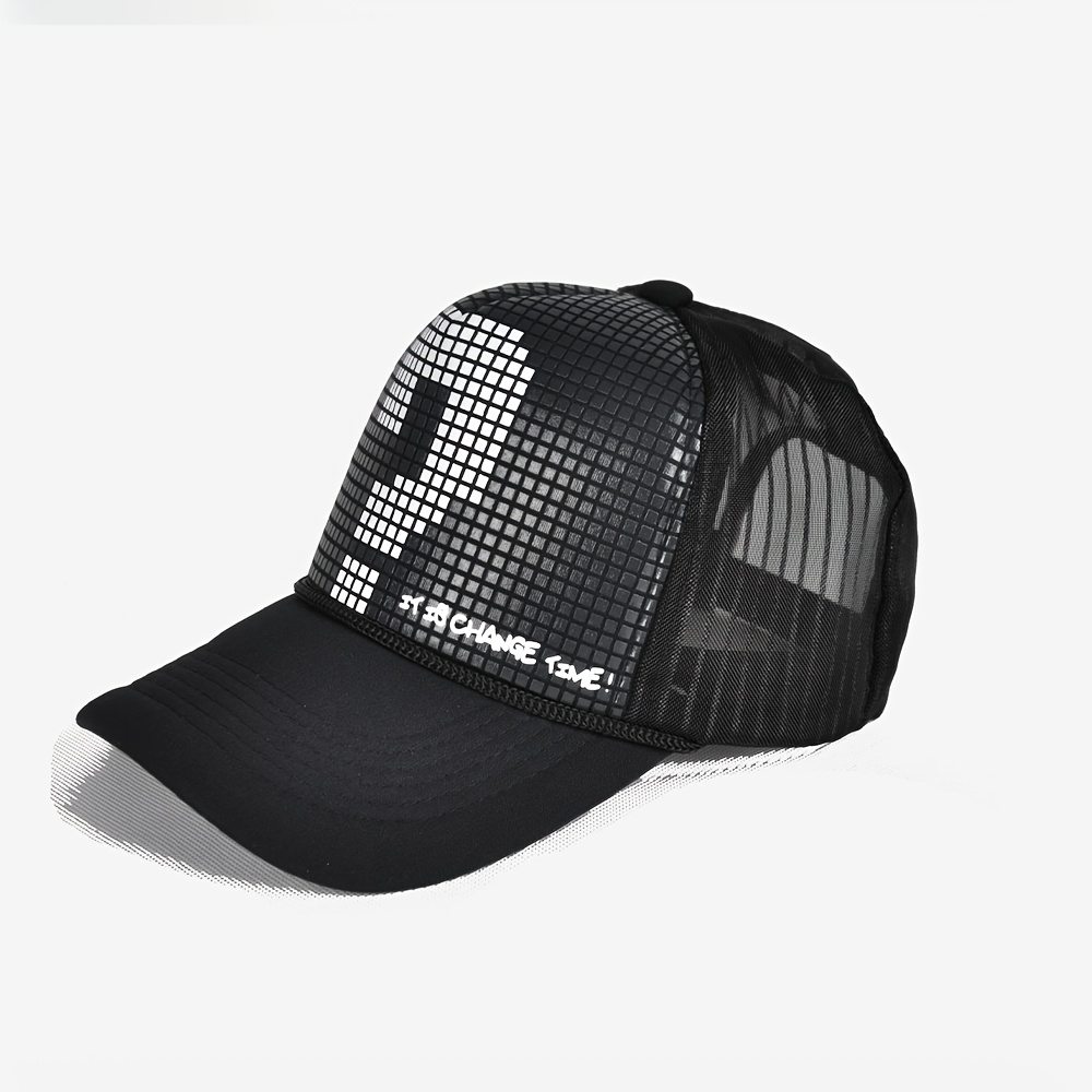 TEMU Question Breathable Hip Hop Hat Baseball Premium Peaked - Unisex Adjustable Trucker Hat | Perfect Gift