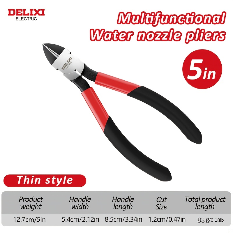 TEMU Thickened Diagonal Cutting Pliers, Heavy Duty Side Cut Pliers Precision Wire Cutter, Anti-slip Handle Cutting Tool For Electronic Repair Cable