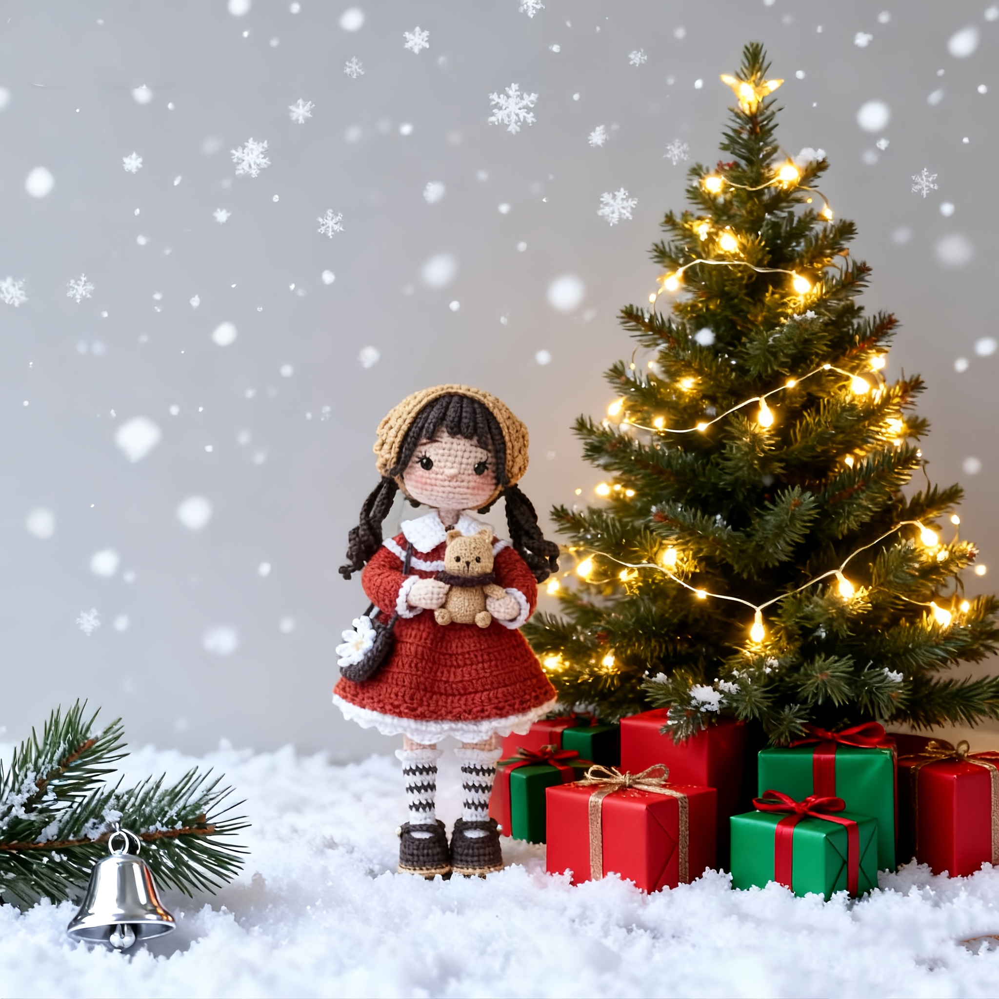 eginner friendly christmas project this adorable crochet kit is designed for   new and   crocheters with   that make crafting easy and fu adorable christmas themed crochet set for designed for   beginners and   Product details 2