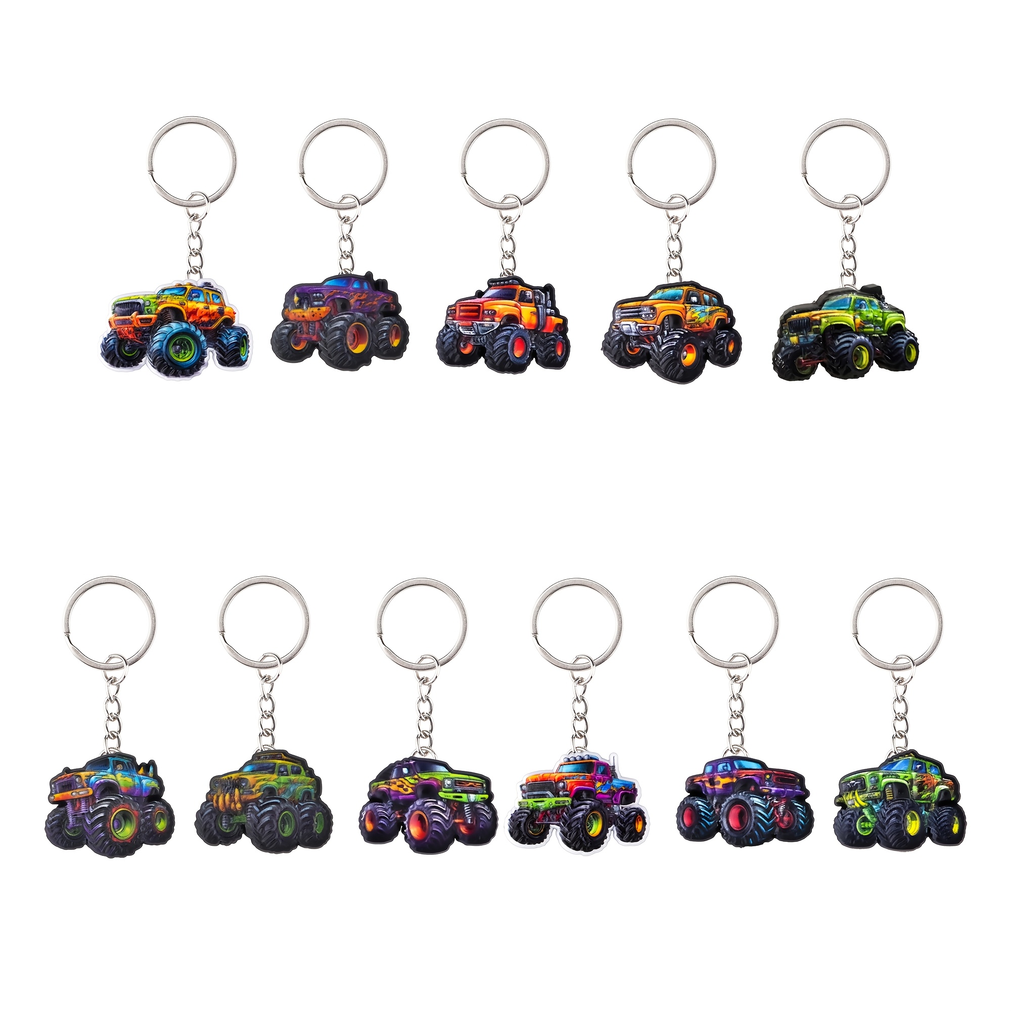 TEMU Set Of 11 Fun Keychains For Cars, Perfect For Teens And Women, Ideal For Decorating Wallets And Bags, Great As For Party Favors Or Gifts