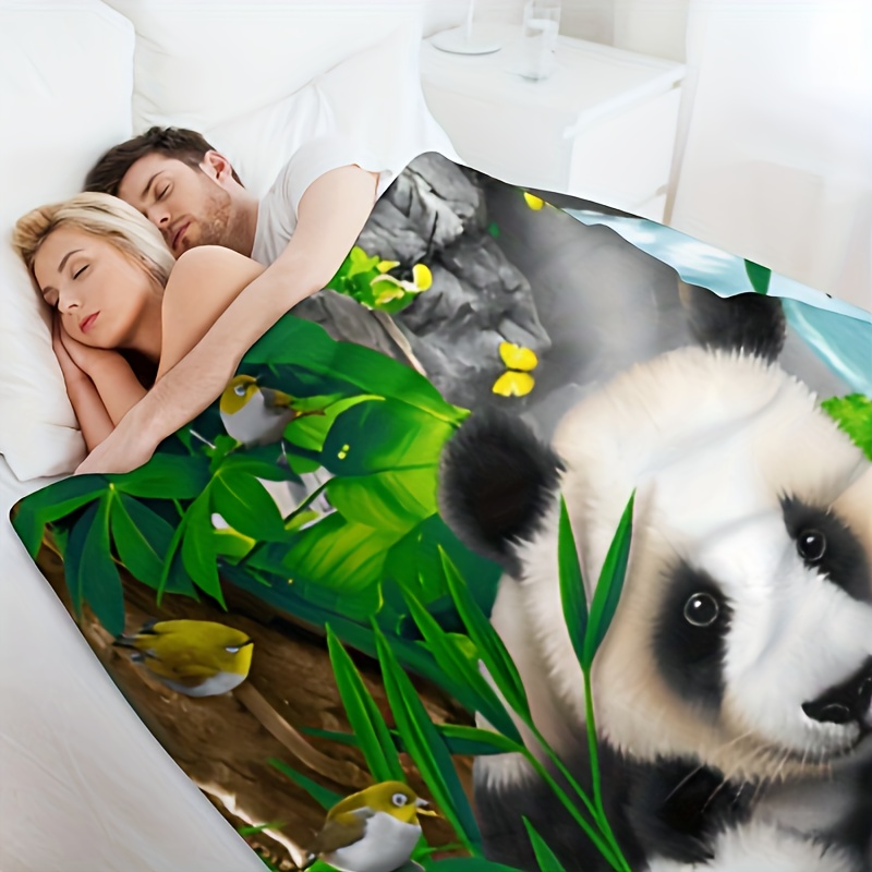 Precious Pandas Direct Blanket For Bed Panda Fleece Throw - Temu