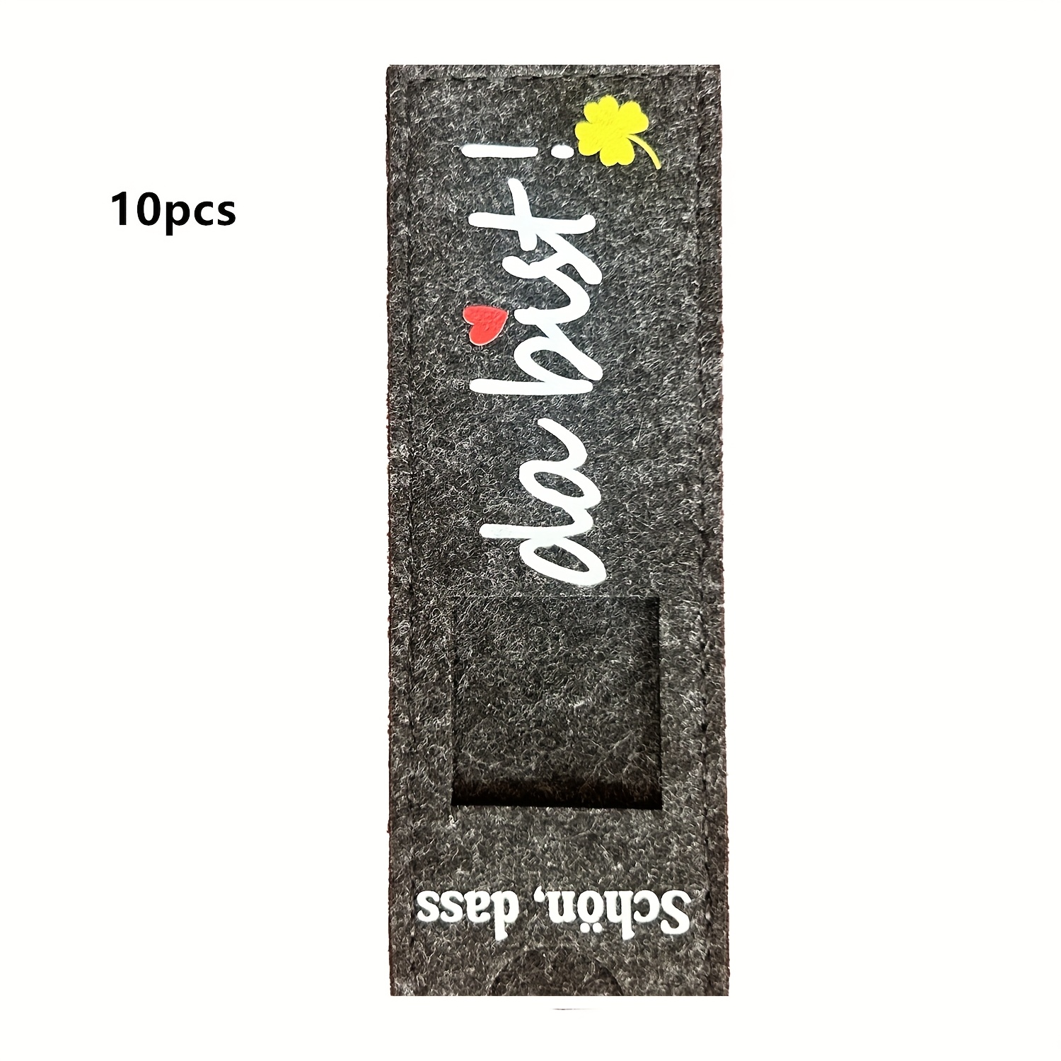 TEMU 10pcs Elegant Minimalist German Text Guest Welcome Favors - Chocolate-, Baptism, Birthday & Confirmation Party Favors - Striped Or Plain