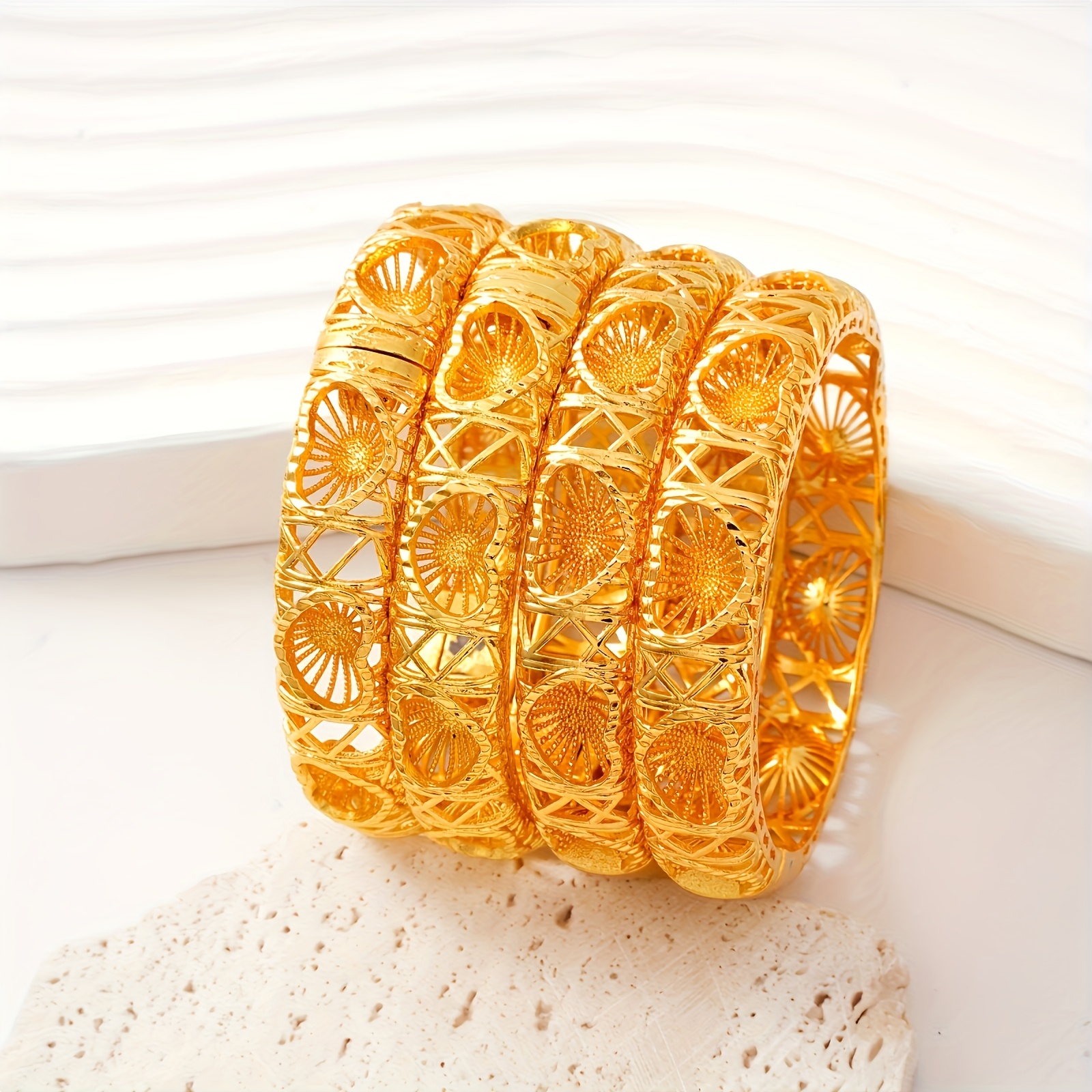 Set of Two Stylish Open Bangles