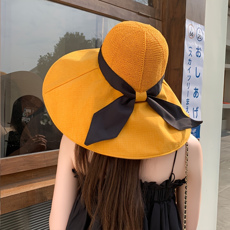 womens wide brim sun hat 18cm upf breathable summer beach - Temu display picture 3
