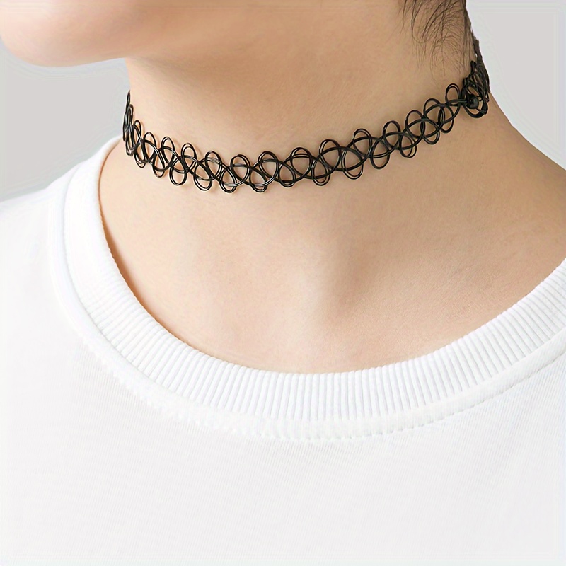 black choker necklace sold on Temu United States