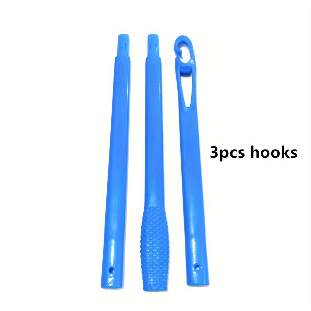3pcs/pack Magic Curlers Hooks Manual Hair Curlers Hook Portable Hairstyle Roller Sticks Hair Styling Tools Magic Curlers Accessories