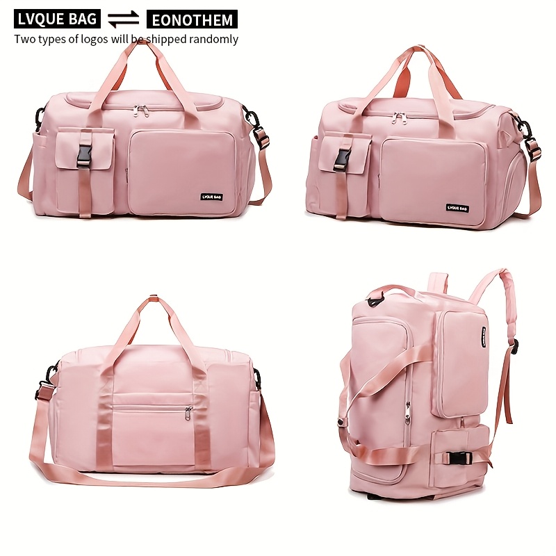 E-shop -Sets, vielseitige Reise- & Sporttasche für Damen – Schickes Pink, multifunktionaler Organizer mit großem Fassungsvermögen, verstellbarem