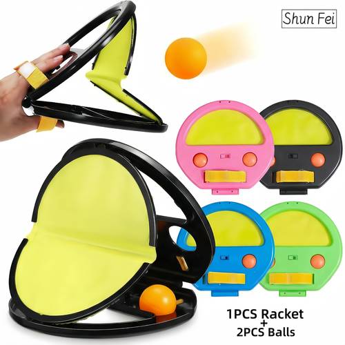 The Shun Fei Throwing And Catching Toy Set Is Perfect for Beach Games for Both Kids And Adults, Making It an Ideal Outdoor Toy for Family Gatherings in The Backyard. It Includes Portable Paddles And Two Balls