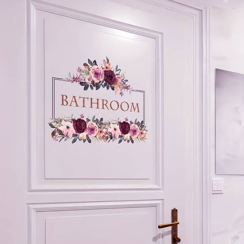 a floral wall sticker suitable for bedroom living room and bathroom walls home decoration