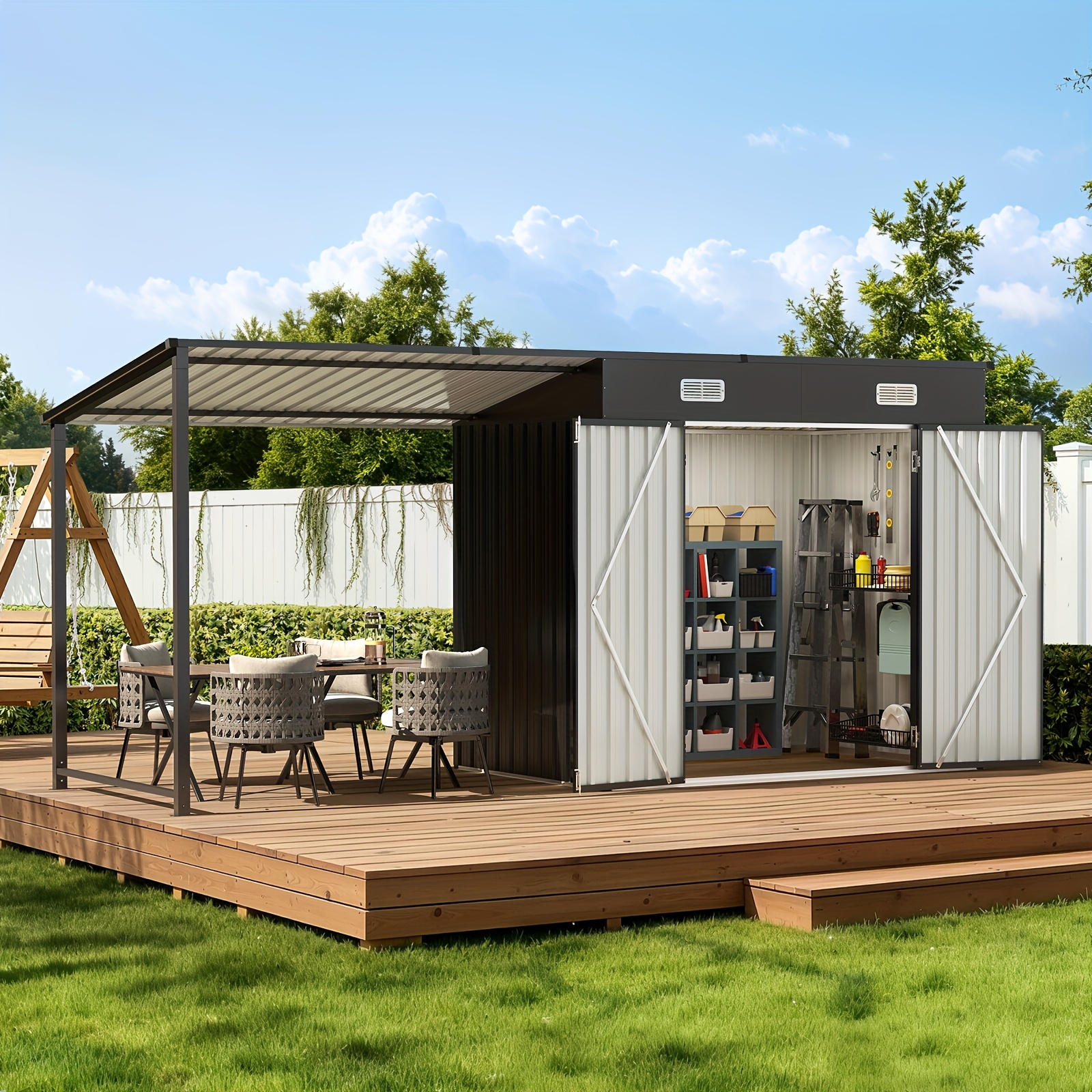storage sheds sold on Temu United States