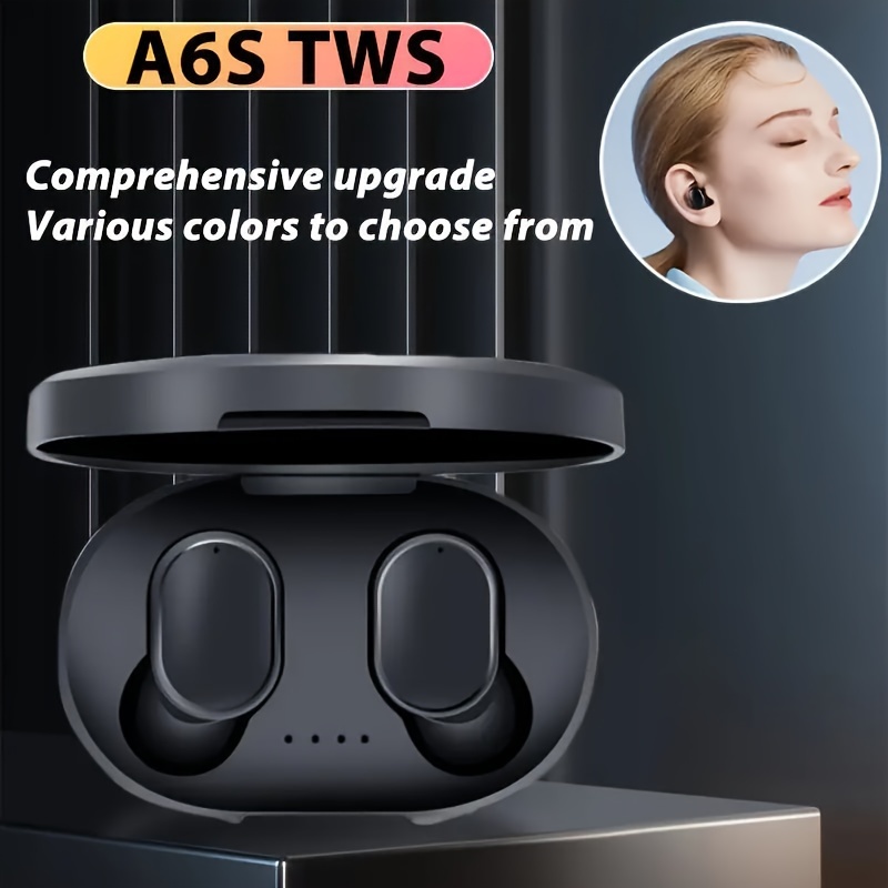

New A6s Small Earbuds, Wireless Earphones For Small Ears, Mini Wireless Headphones For Small Ear, Tiny Ear Buds Earphones For Sports Workout, Hifi Earbuds