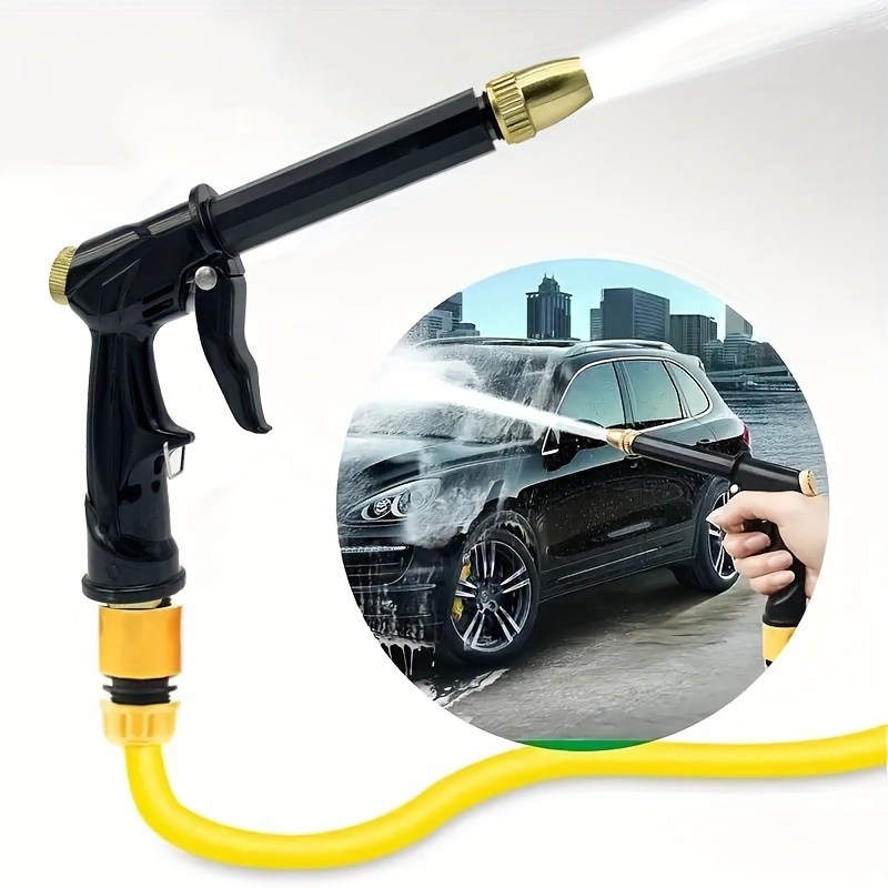 

1pc Ultimate High-pressure Water Gun Nozzle - Electric Car Wash, Garden Spray, Can Easily Water Flowers And Plants, Very Suitable For Cleaning Tasks