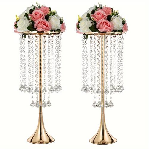 set of 2 pieces set of 10 pieces iron electroplated acrylic stand desktop decorative hanging chain vase home atmosphere decoration