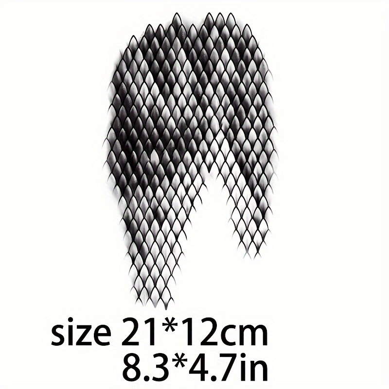 Halloween Decoration Waterproof Tattoo Stickers Snake Scale Hand Shoulder Neck Waterproof Art Tattoo Stickers