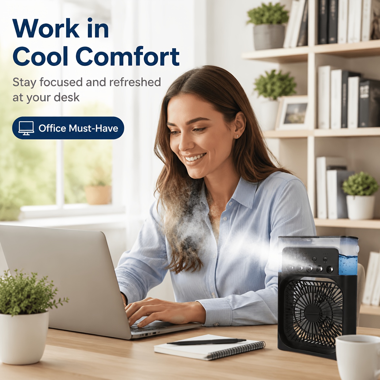 portable water cooling spray fan multi level adjustable - Temu