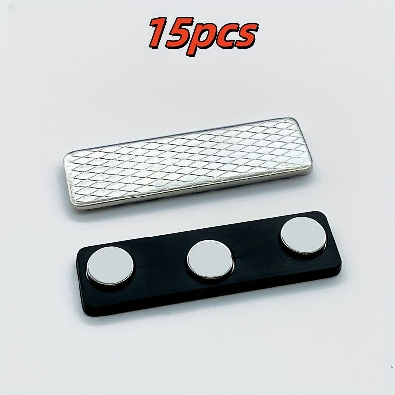 Image of 15pcs, Blinds Magnetic Curtain Closure Device, Curtain Magnet Clip Accessories, With Adhesive, For Blackout Curtains Magnetic Curtain Fasteners