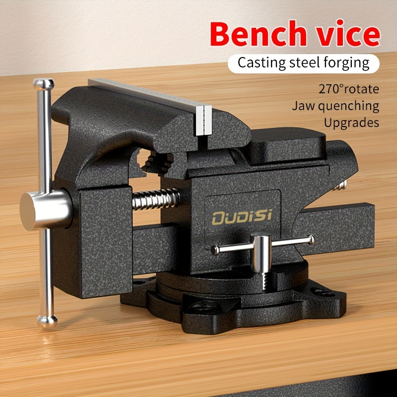 

3.5 Inches Table Clamp, Small Bench Vice, New Upgraded Cast Iron Manufacturing Jewelers Hobby Clamps Craft Building Repair Tool Portable Work Bench Vise