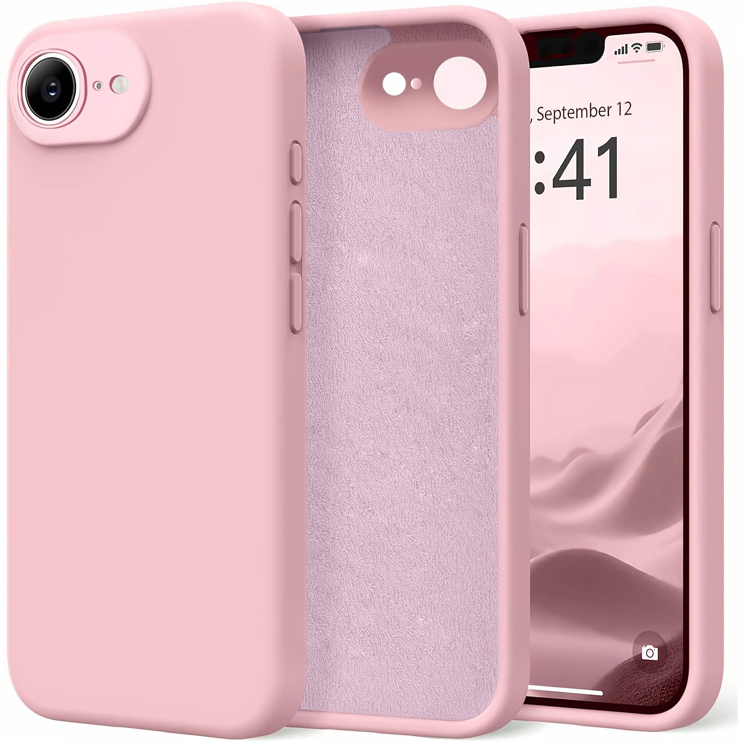 TEMU para Teléfono - 3 piezas [1 para Teléfono con 2 Protectores de Pantalla Transparentes] Magnética para Iphone 17E/Para Iphone 16E, Funciona con