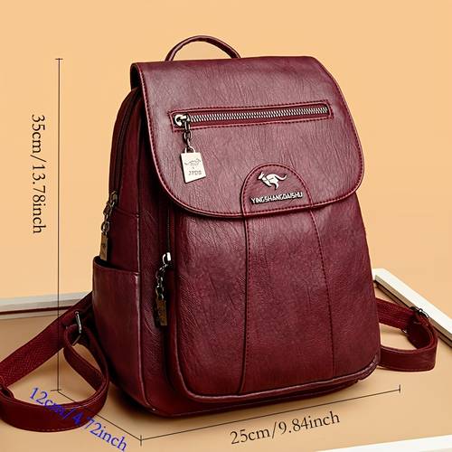 2025 new large capacity womens backpack fashionable versatile casual minimalist vintage shoulder crossbody bag