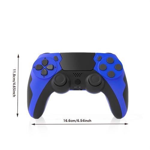for p4 pc wireless electronic game controller with sticks gyroscope dual vibration motion sensing touchpad wake up function built in 600mah low power long lasting battery for a comfortable grip