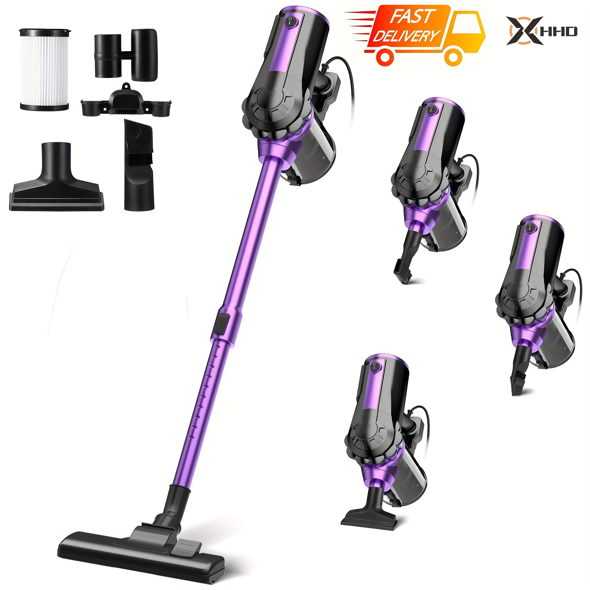 

Wired Wand Vacuum Cleaner, Wired Vacuum Cleaner, Powerful Suction, Lightweight , Handheld Vacuum Cleaner, Suitable For Of Pet Hair And Hard Floors