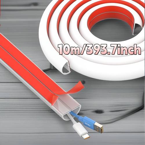 meter 393 7 inch roll of self rubber cable protector wire for three color options white black gray wire solution minimalist cable sleeve flexible wire cover low