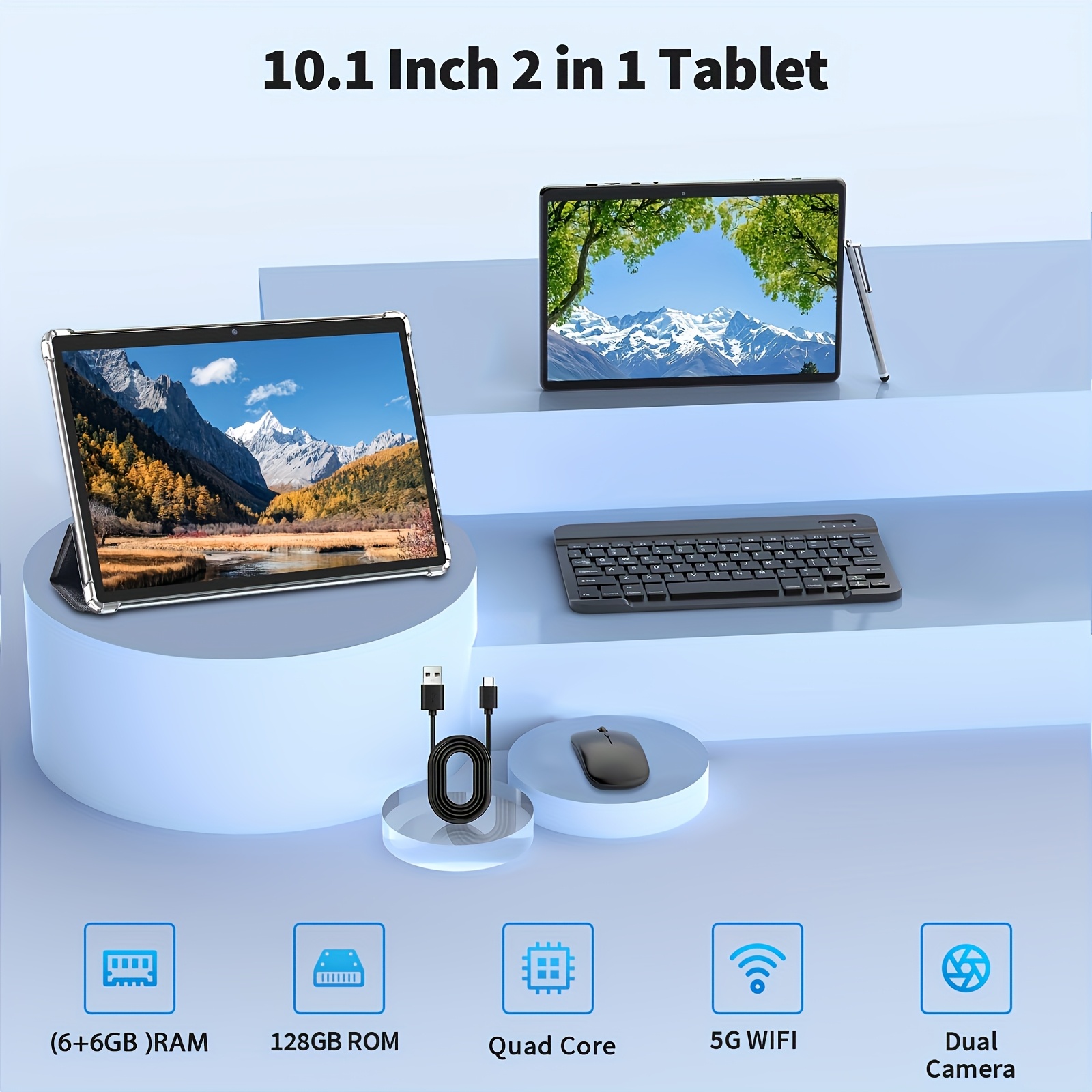   tablet, 10 inch   14 tablet, 8gb (4gb+4gb)+64gb, 12gb(6gb+6gb)+128gb, wifi, wireless, dual cameras, high-definition  , gms, tablet, pad Product details 7