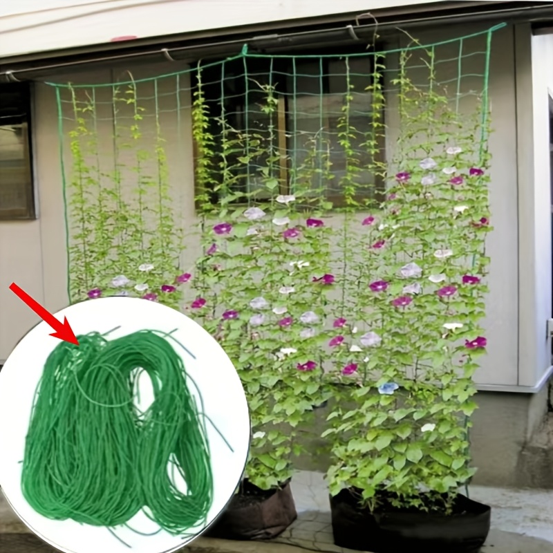E-shop 2er-Set robuste PVC-Garten Rankgitternetze - Stabile Unterstützung für Kletterpflanzen, Blumen und Gemüse, langlebiges, wetterbeständiges