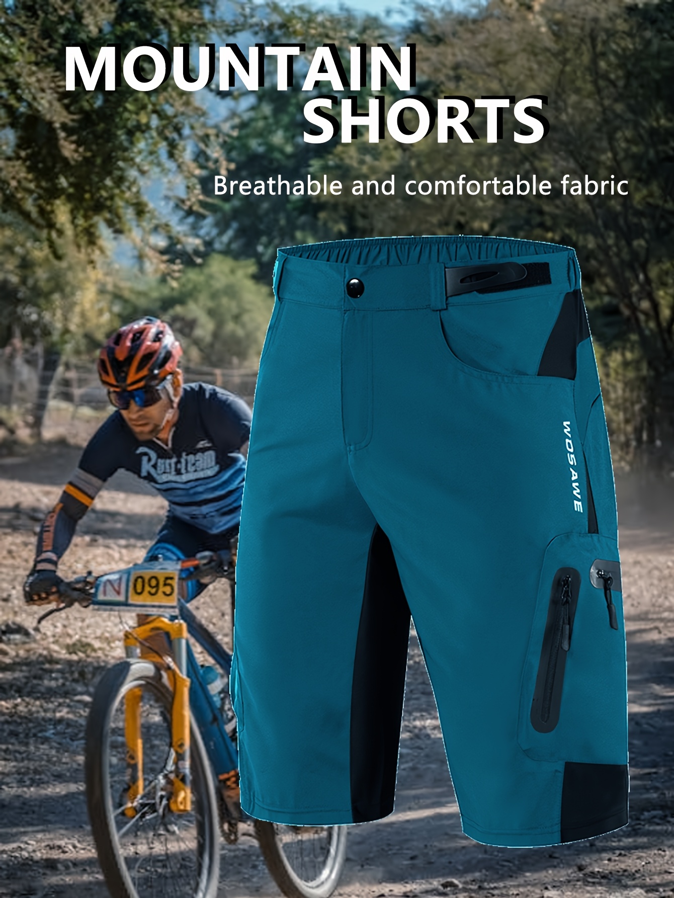 Montaña Pantalones Cortos Para Ciclismo Shorts Para Bicicleta De MontaÃ±a  ROCKBROS-pantalones Cortos Para