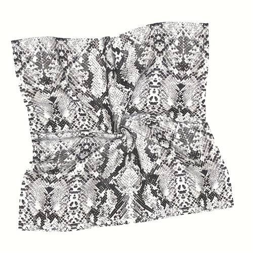 2d flat outdoor multi functional headwear womens square scarf headscarf print beige black white beige gray blue brown neck wrap face mask outdoor travel casual wear accessory fashionable scarf accessory 2d flat