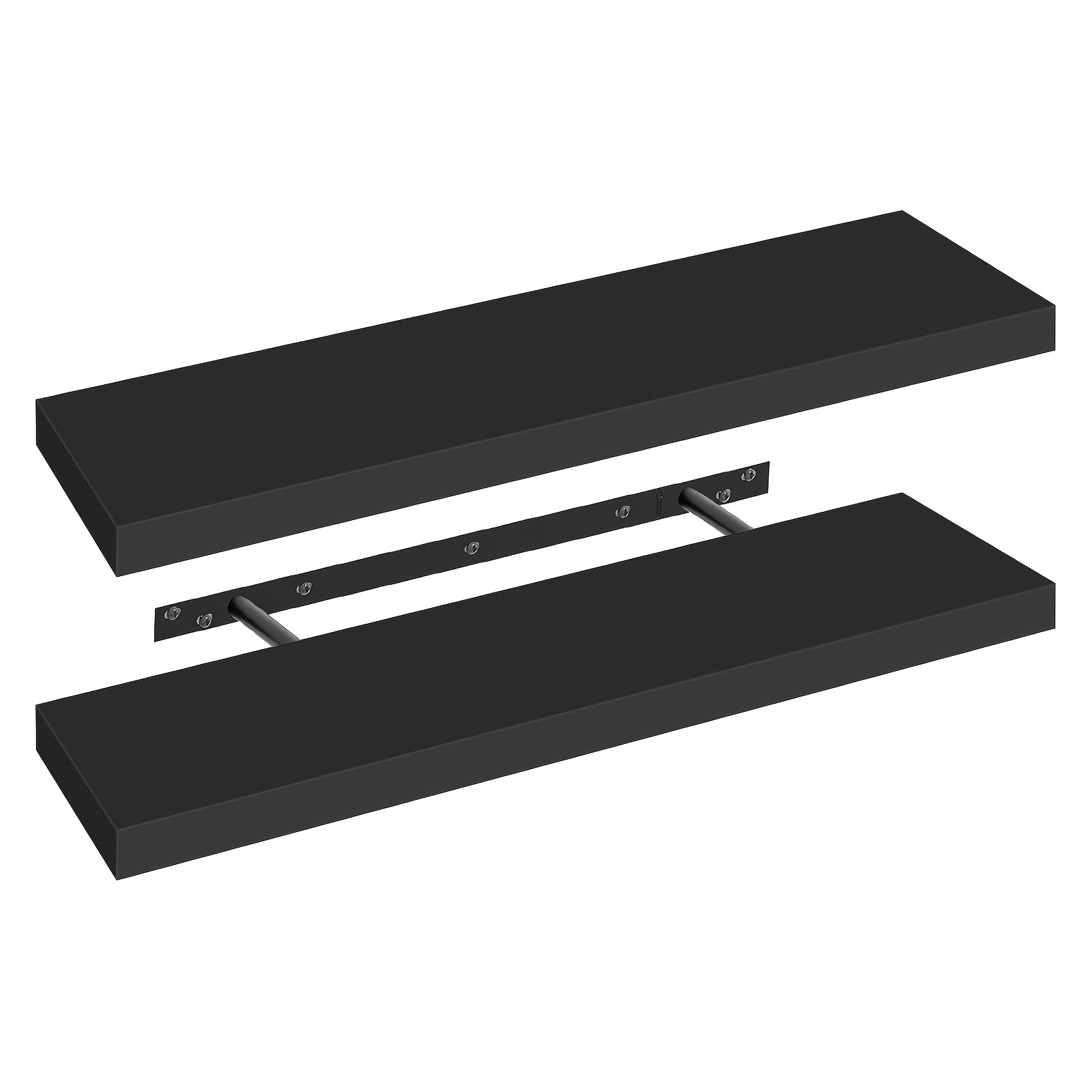 TEMU Tomnk 80x20cm Wall-mounted Floating Shelf, Wall-mounted Storage Shelf, Mdf Retro Style Invisible Bracket Shelf, Space-saving Shelf Suitable For