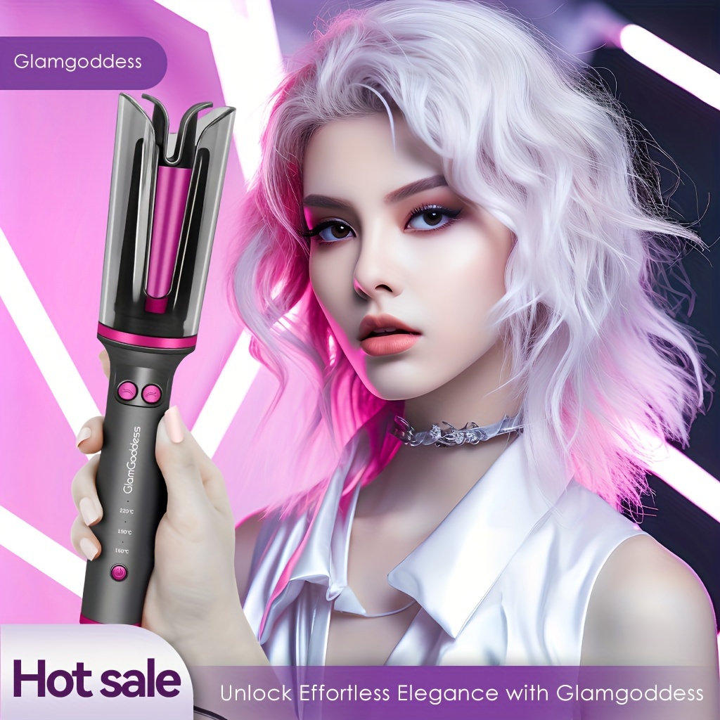 

Automatic Rotating Curling Iron For Music Festival Makeup, 1 Piece Comfort Electric Heated Hair Curler For Hair Styling, Portable Heated Hair Curling Roller Machine For Women, Mother's Day Gifts