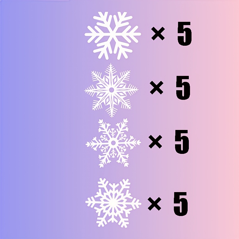 TEMU Pegatinas de para ventanas, con 4 patrones diferentes de , son una opción ideal para decoraciones de y Navidad, complementando perfectamente