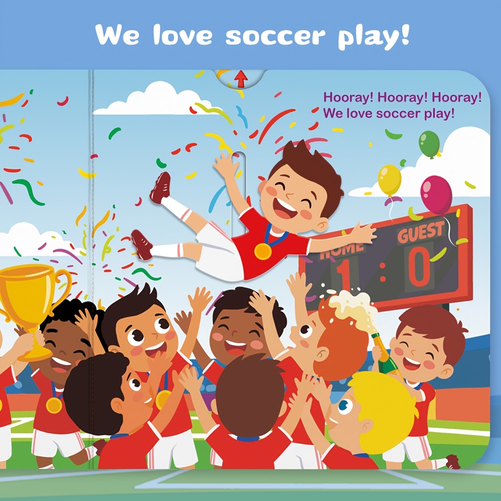 I Love Soccer Interactive Pull-Along Push-Pull Book
