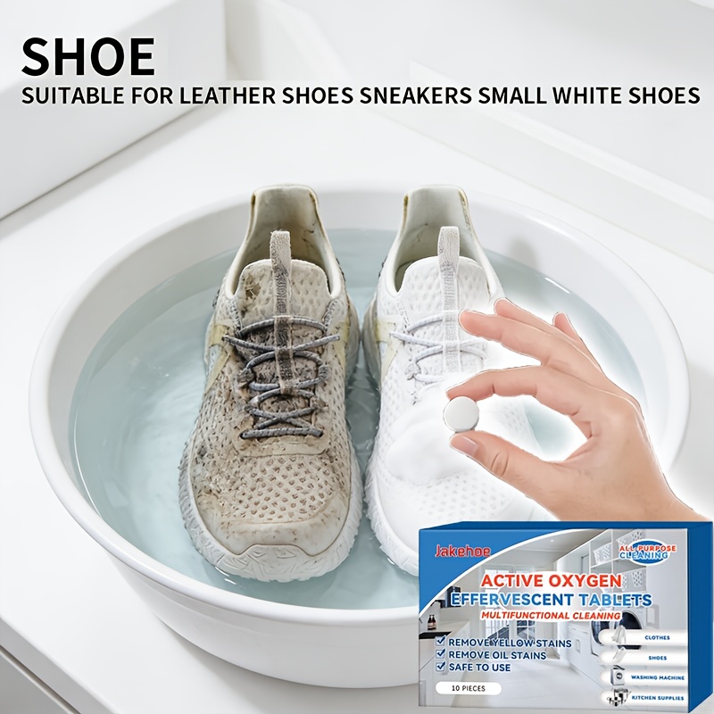 shoe whitening tablets instantly remove stains and odors from pillows bed sheets bedding and sofas without soaking brightening yellowed fabrics