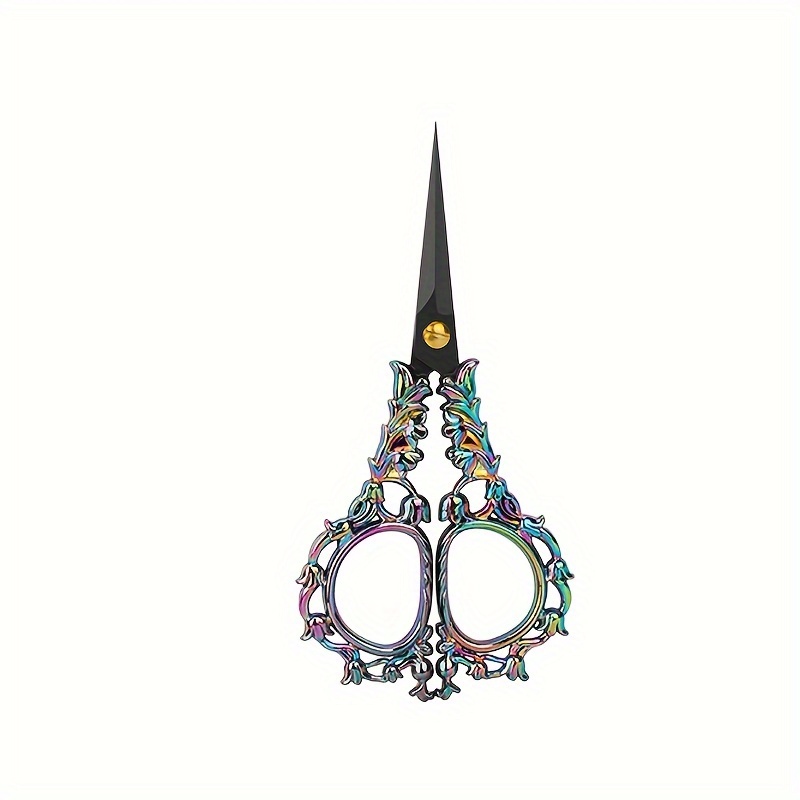 TEMU Creative Retro Simple Small Scissors, Embroidery Stainless Steel Scissors, Handmade Diy Scissors, Sewing Thread Cutting Needlework Tools