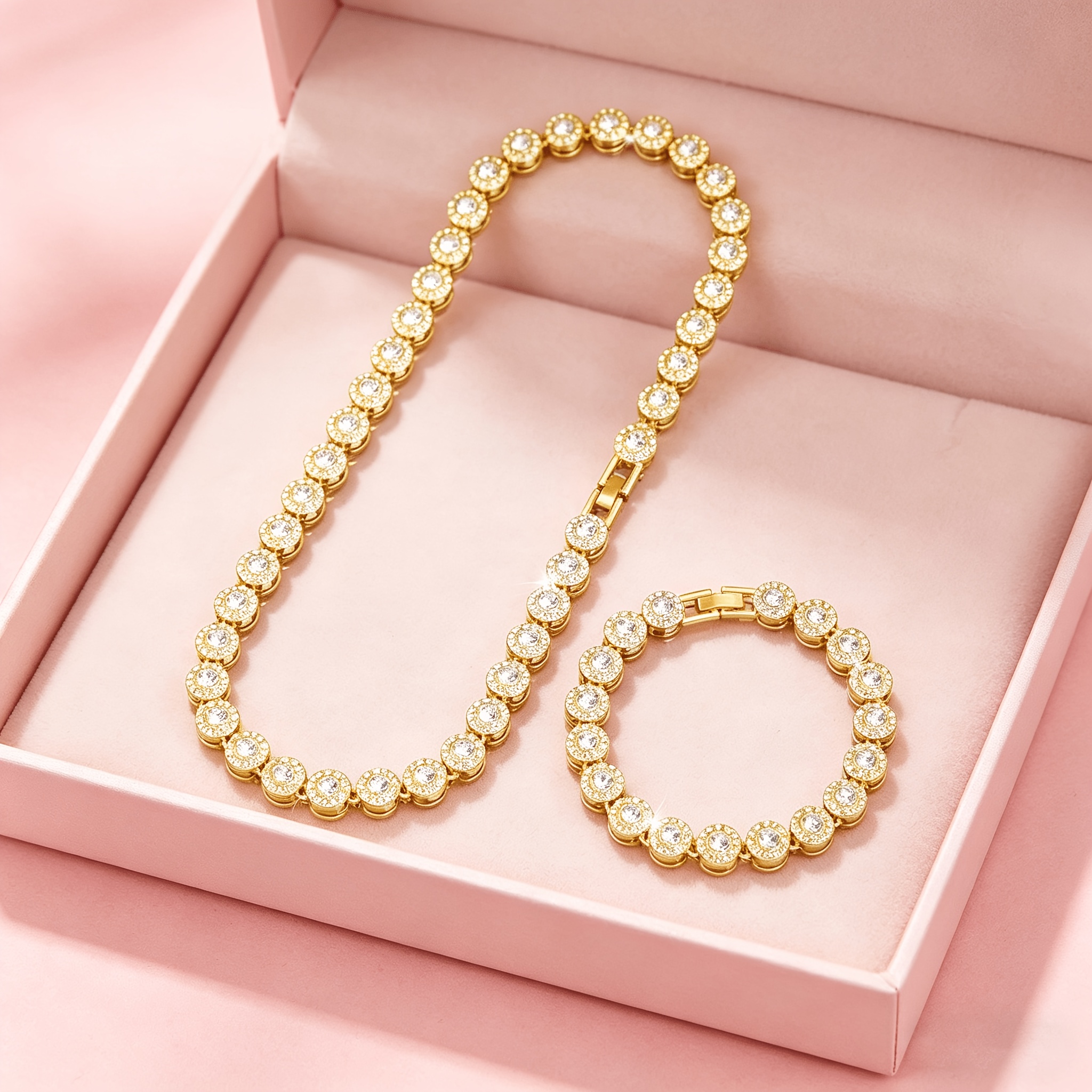 Women's Hip-Hop Punk Style Cuban Link Chain Accessory Set