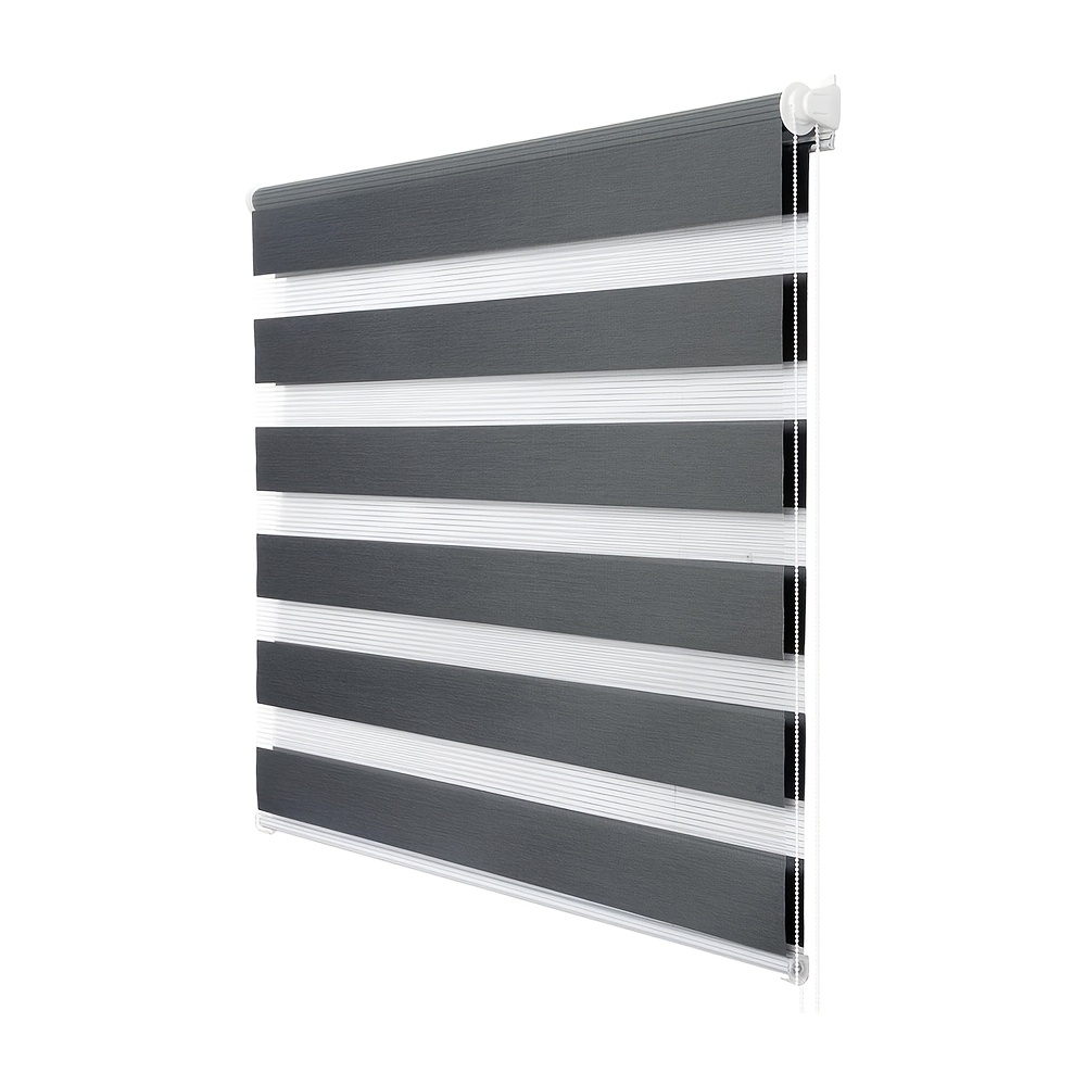 Image of Set Of 2, Dual Roller Shades, Light-blocking Sun Protection, Ideal For Bedroom And Living Room Windows, Adjustable Light Control, Privacy Screen, No Drilling Required, Includes Mounting Hardware